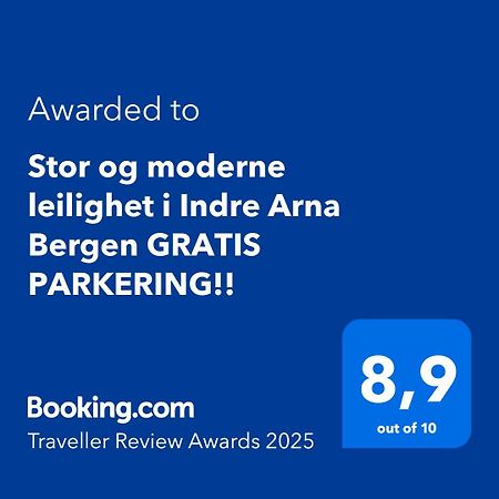 Stor Og Moderne Leilighet I Indre Arna Bergen Gratis Parkering!! ภายนอก รูปภาพ